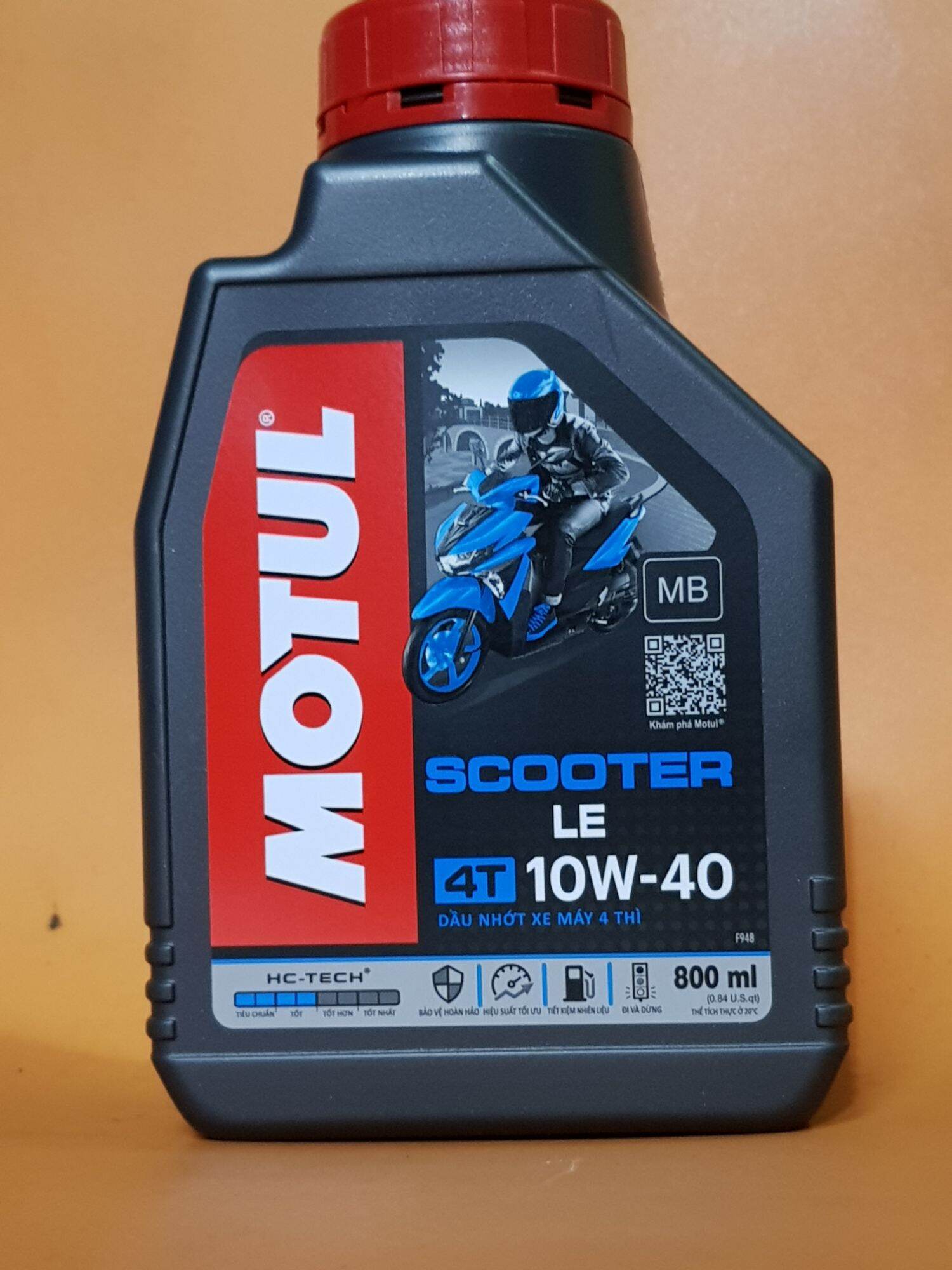 Nhớt xe máy tay ga motul scooter le 10w40 800ml, nhớt xe ga motul le 10w40 chai 800ml