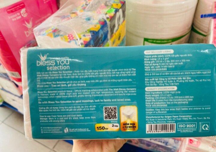 Khăn Sofpack - Bless You Selection Disney  gói 150 tờ