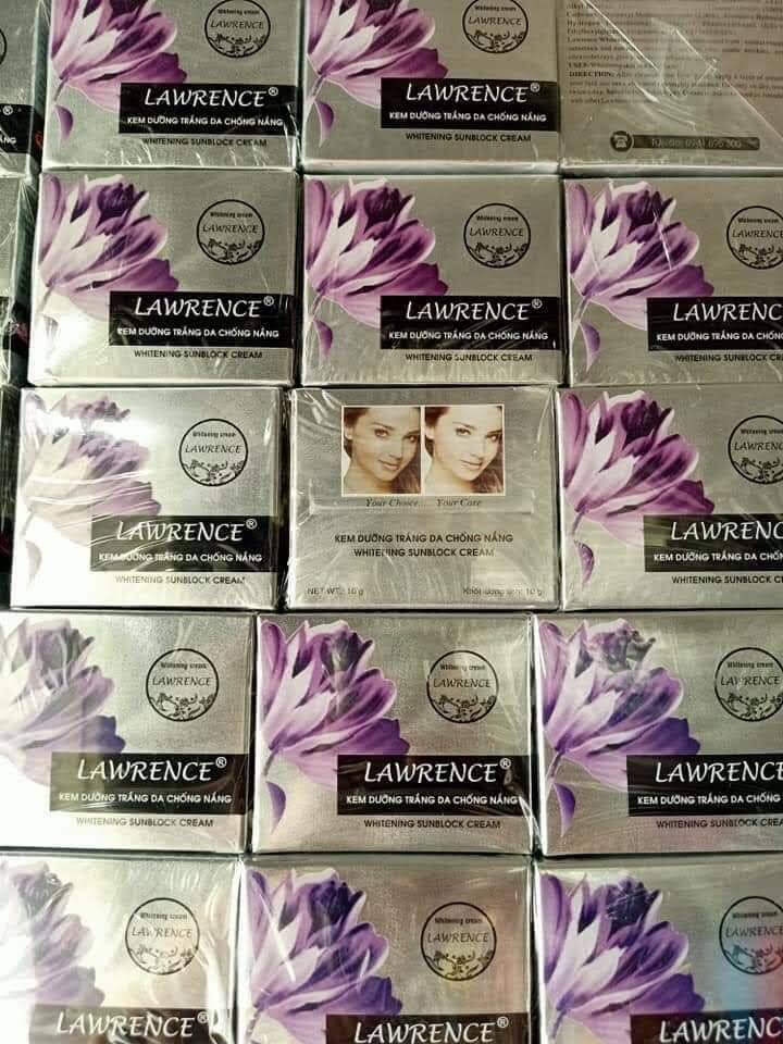 kem lawrence trắng da chống nắng 15g