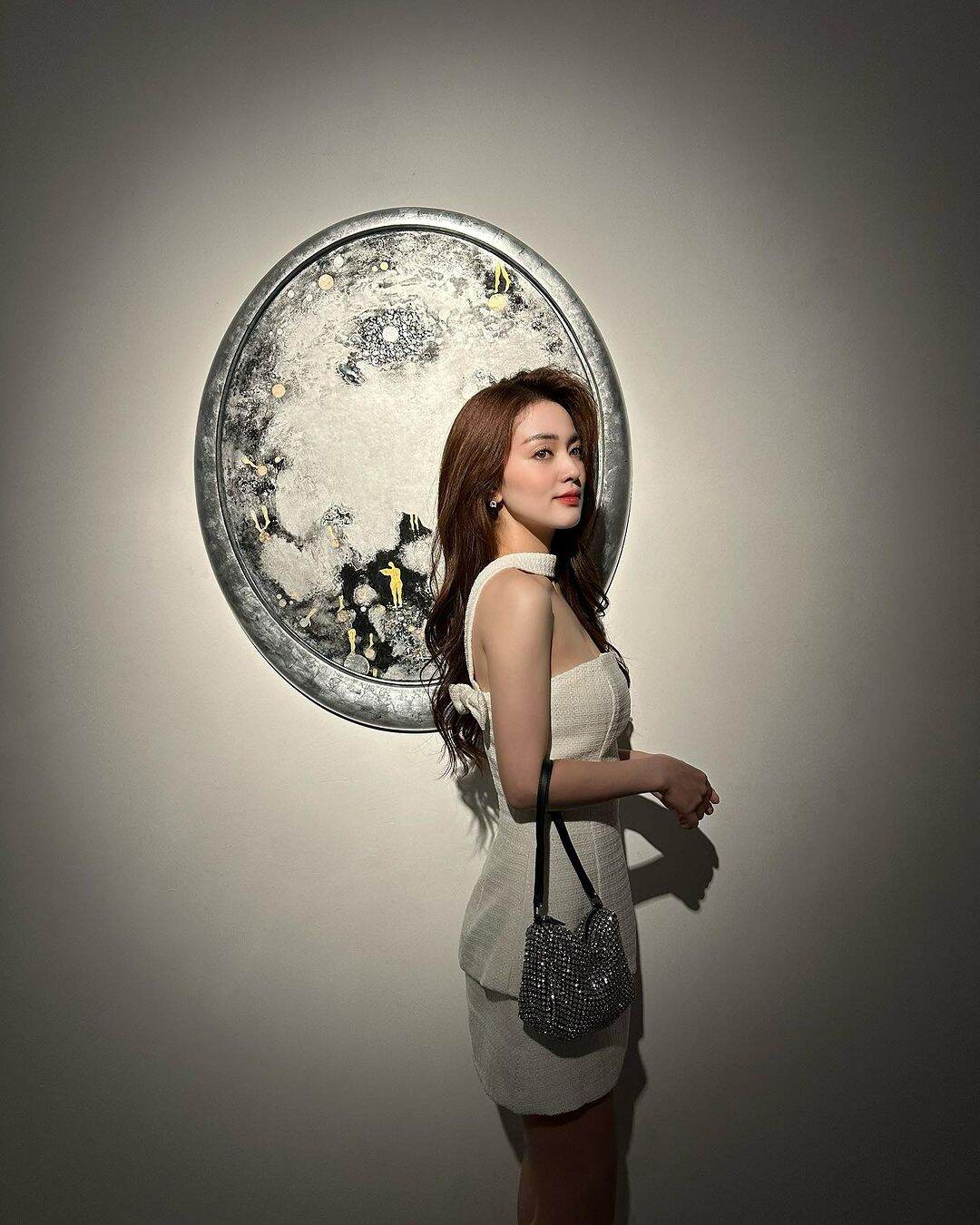 Sét áo cúp ngực đính nơ, mix chân váy A cao cấp