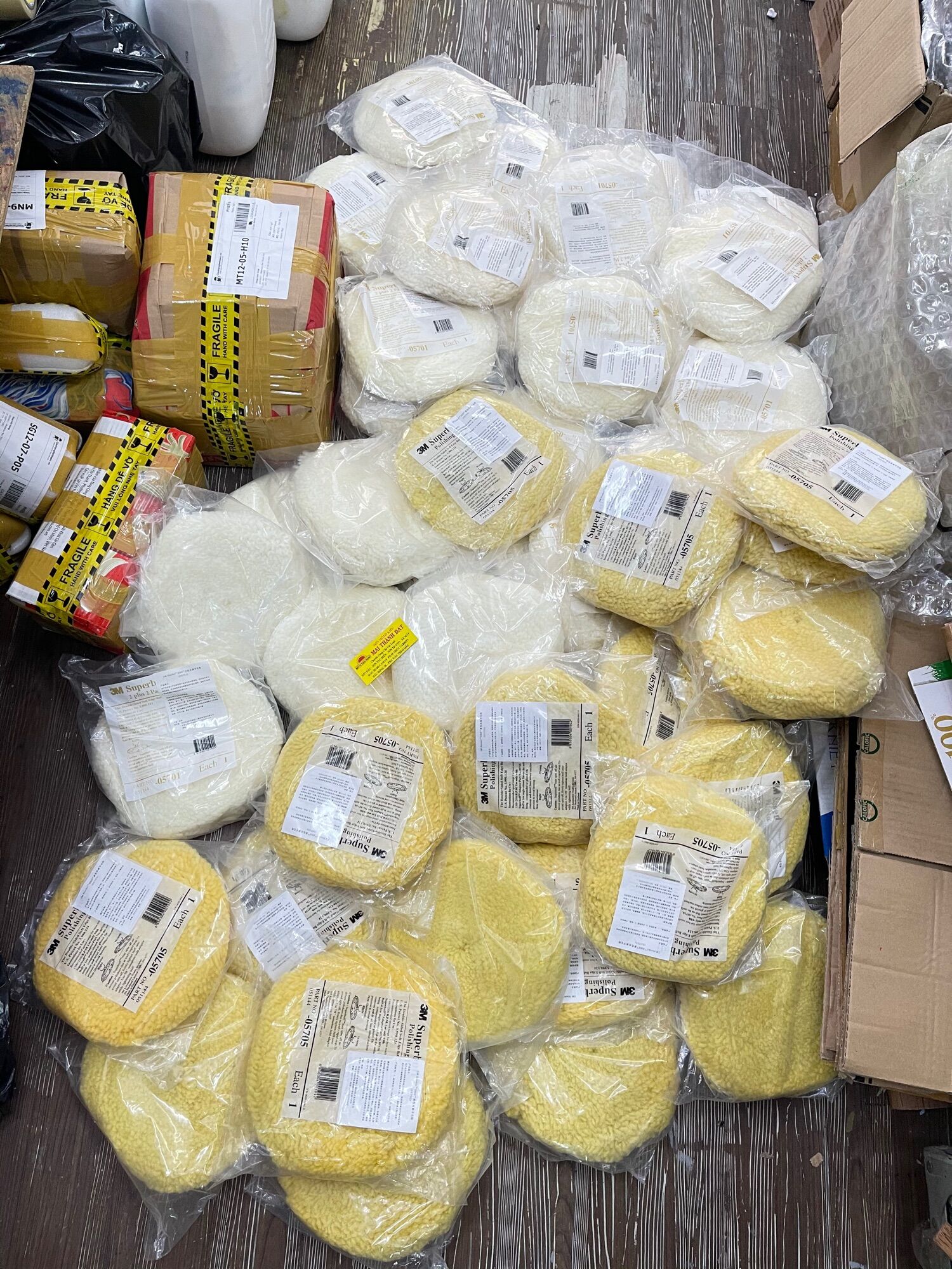 Phớt Đánh Bóng Lông Cừu 2 Mặt 9inch 3M ( Màu tuỳ chọn)