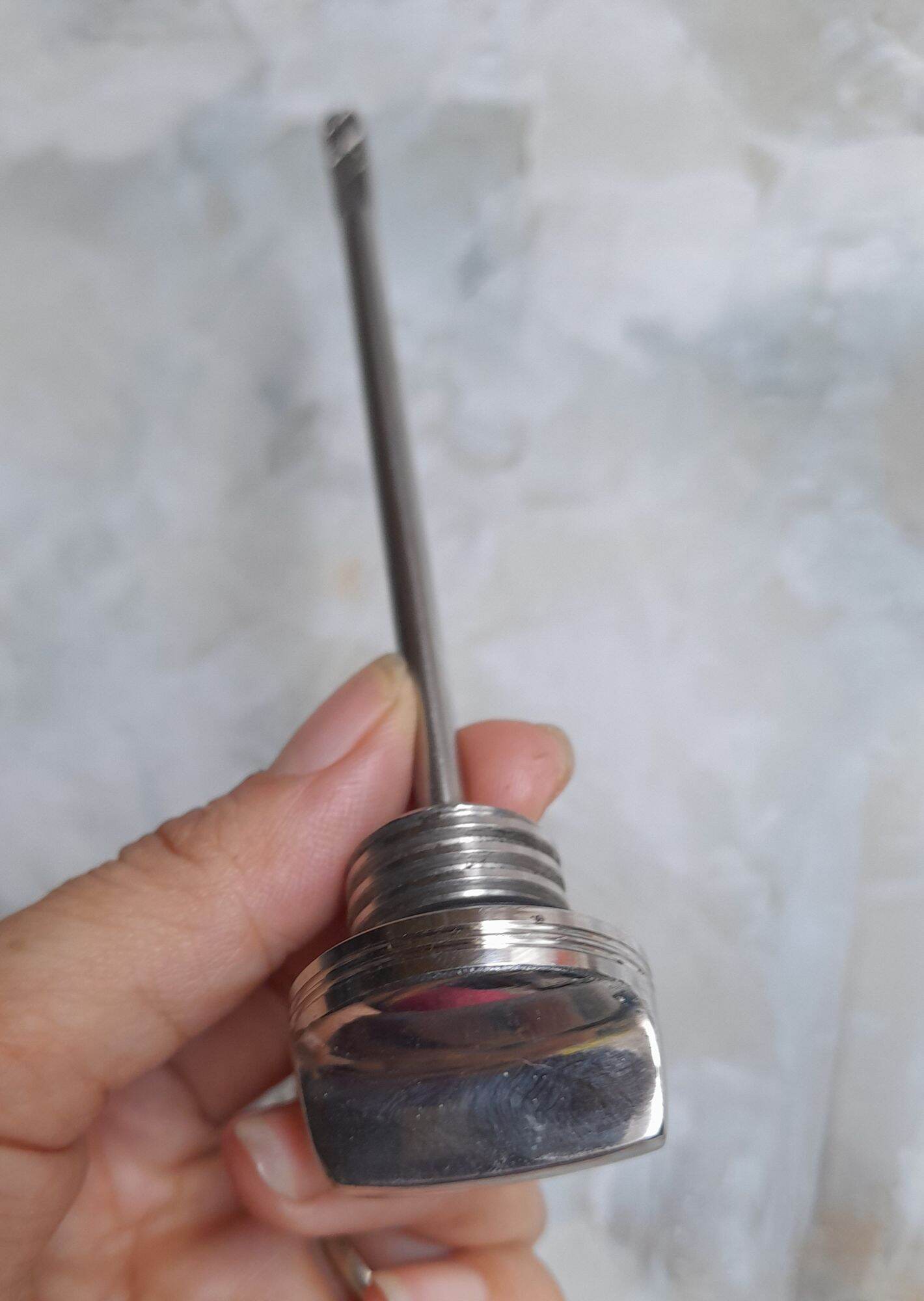Ty thăm nhớt Inox đặc xe Dream, Wave,.....