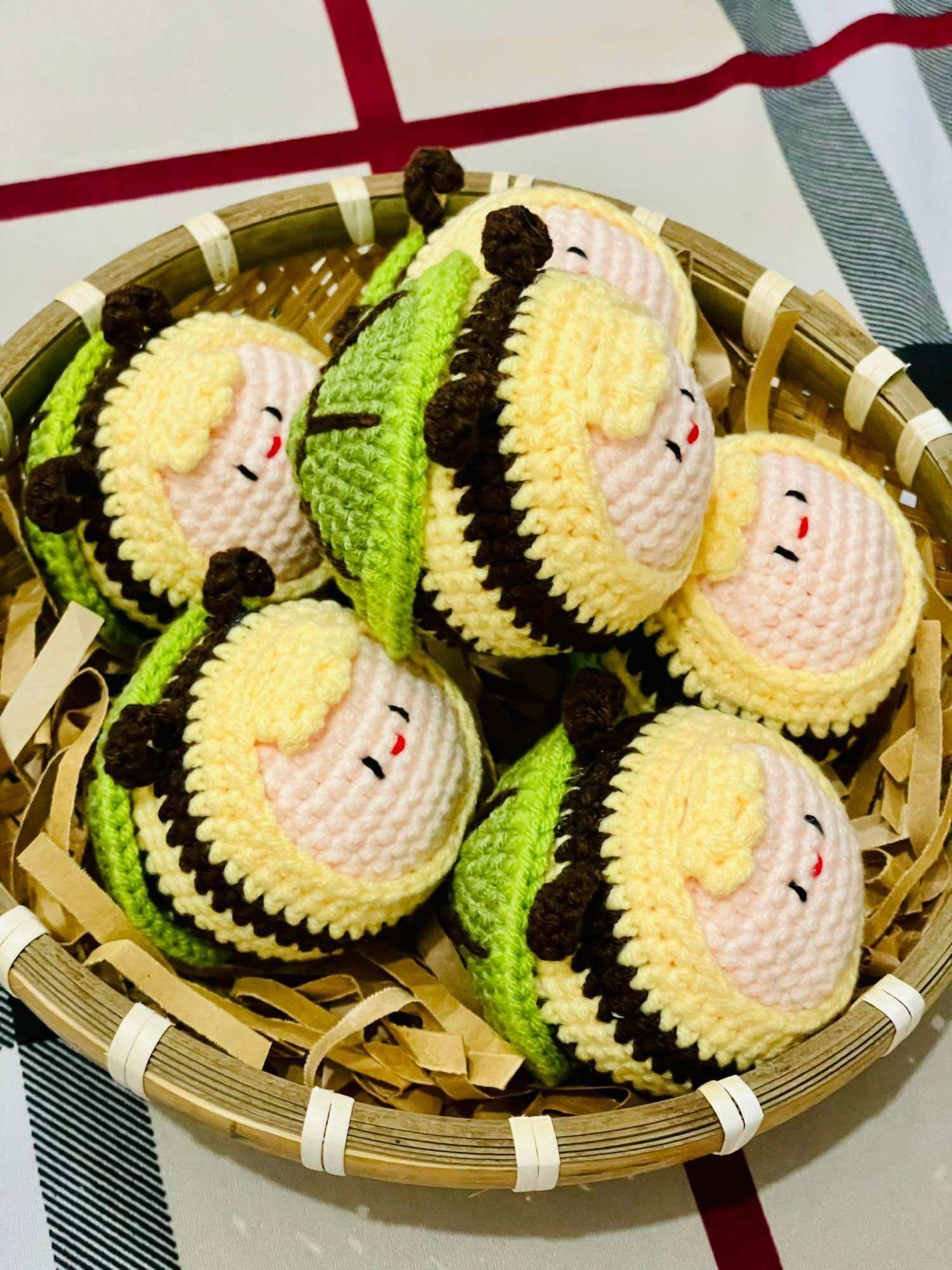 Móc khoá len mochi nhiều mẫu có sẵn