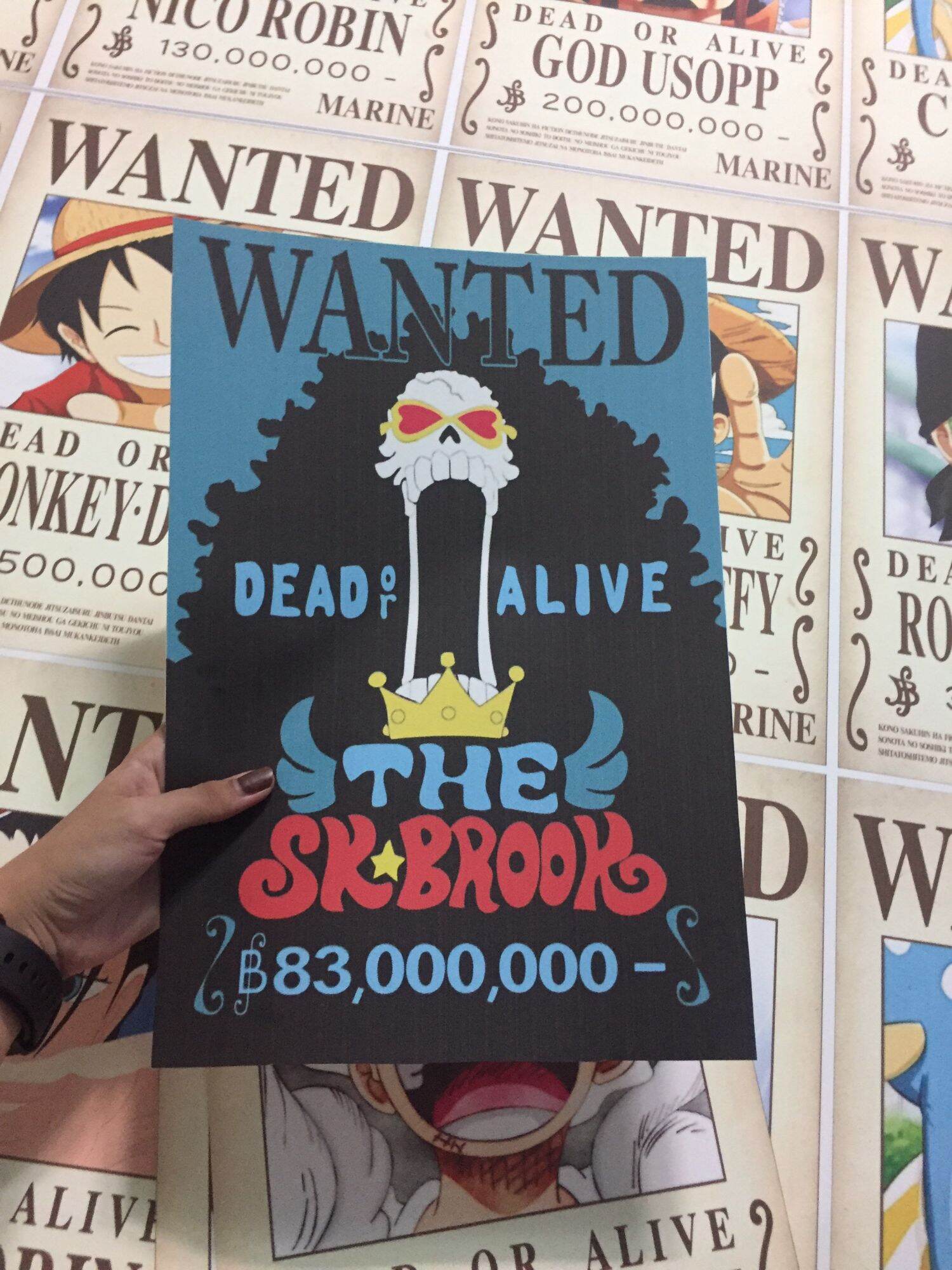 12 poster truy nã One Piece khổ A3