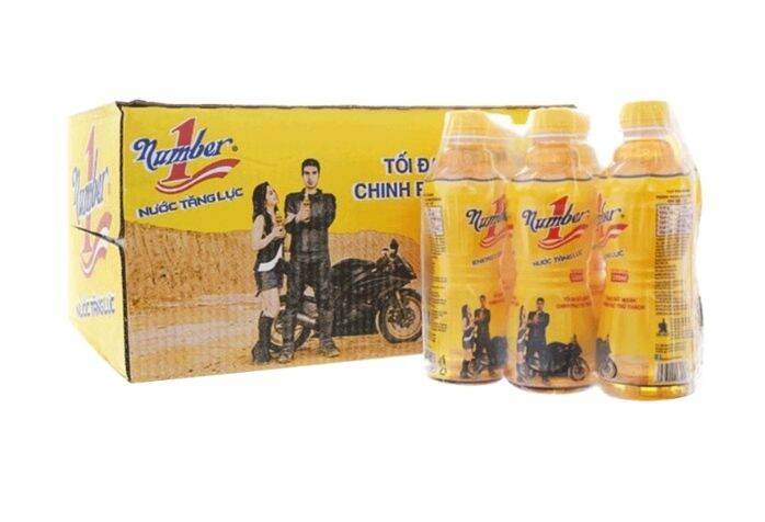 Thùng nước tăng lực number 1 330ml x 24 chai