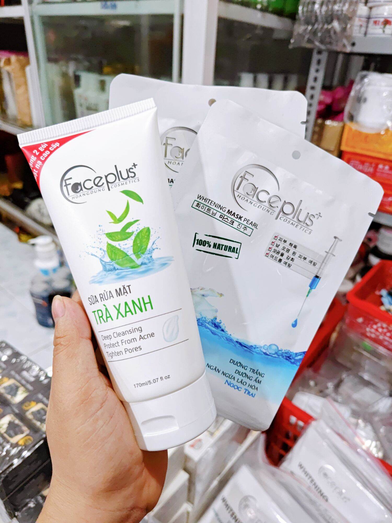 Sữa rửa mặt trà xanh faceplus+ 150ml