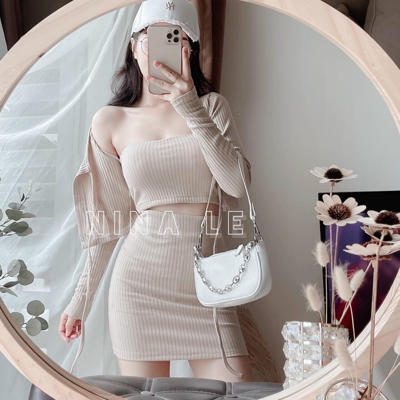 Set bộ 3 món croptop xinh xắn from dưới 50kg