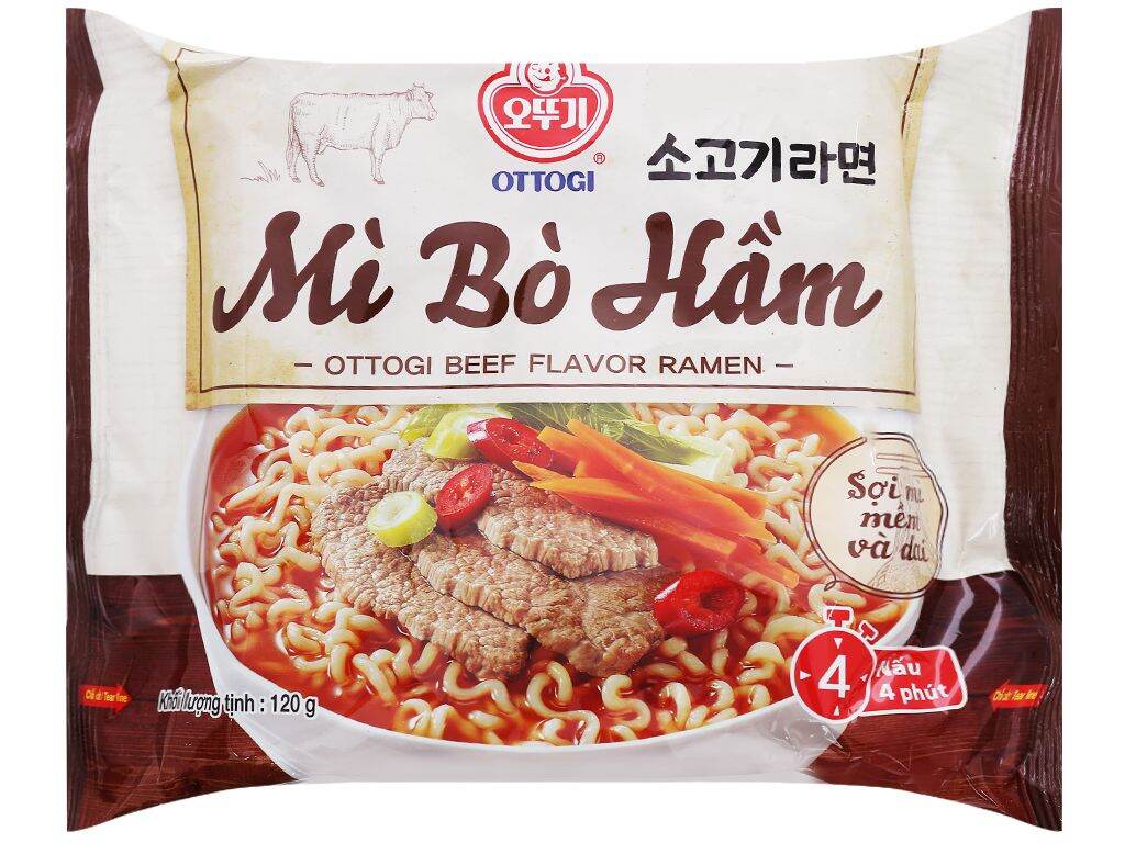 Mỳ Hàn Quốc Ottogi. 20 gói 4 loại