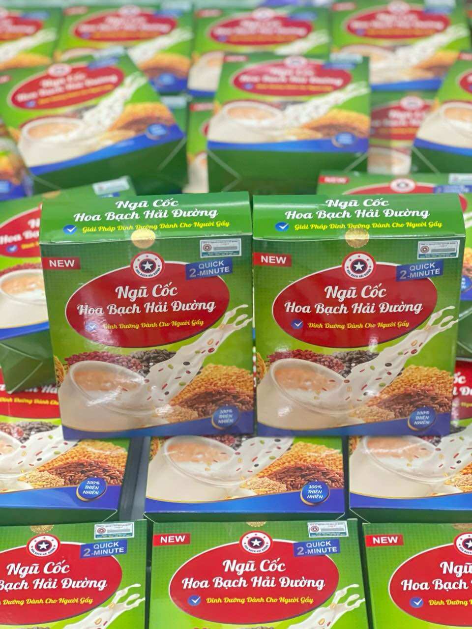 Combo 2 hộp ngũ cốc hoa bạch hải đường 450gr