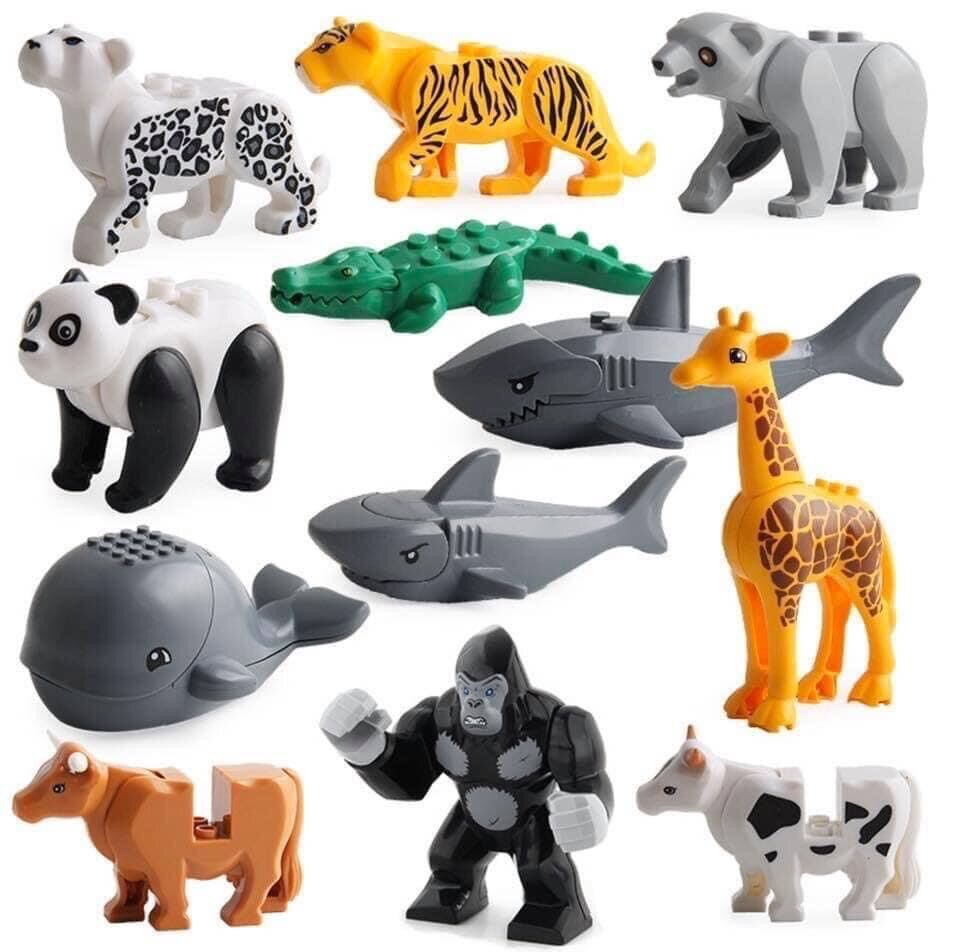 Lego thú gồm 12 thú cho bé từ 2,5 tuổi