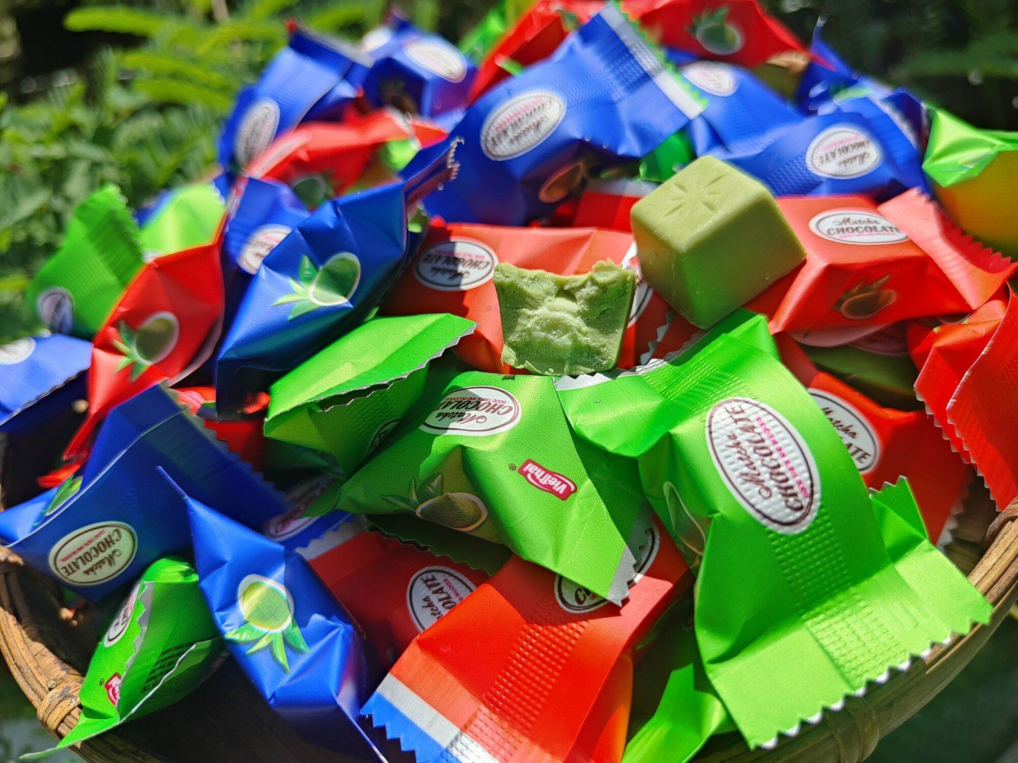 Socola macha trà xanh ít ngọt 500g