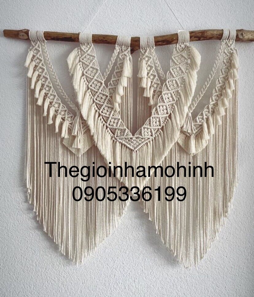 Mành macrame kích thước lớn từ 1m-1,3mét