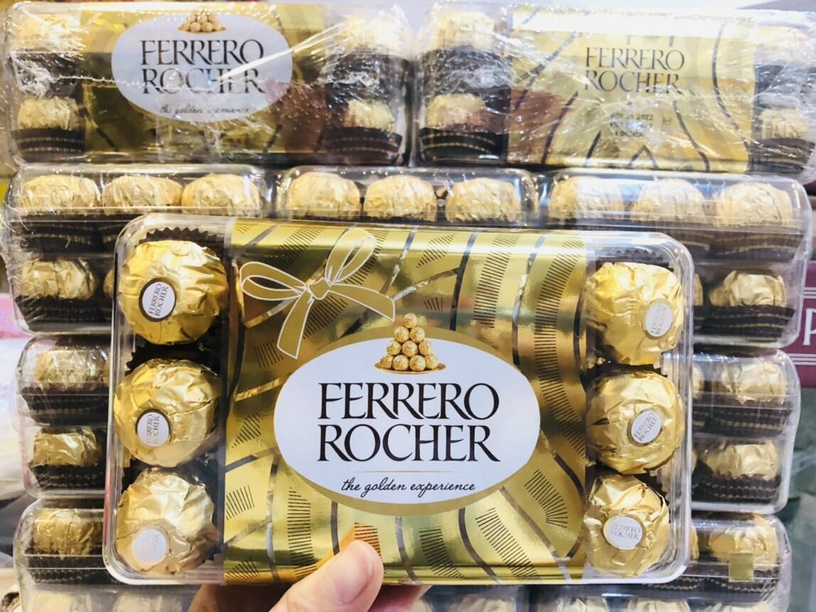 Socola Ferrero Rocher hộp 30 viên - Ý
