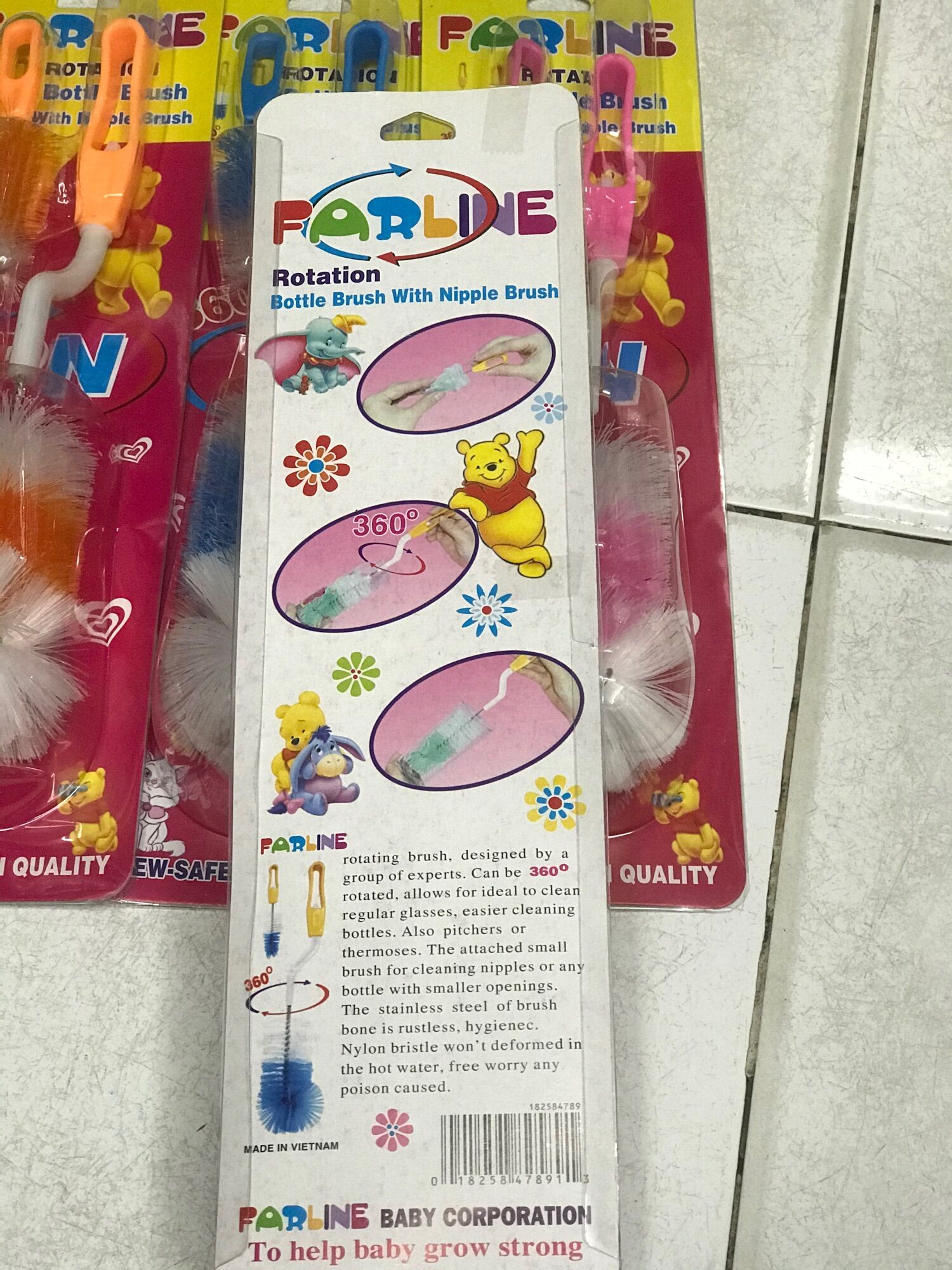 [HCM]Cọ rữa bình sữa 360 độ Farline