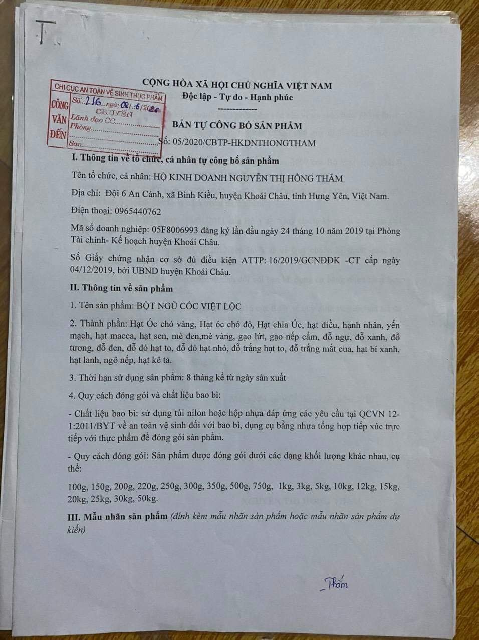 Ngũ Cốc Việt Lộc [ Date mới -Mẹ bầu,Mẹ sau sinh]