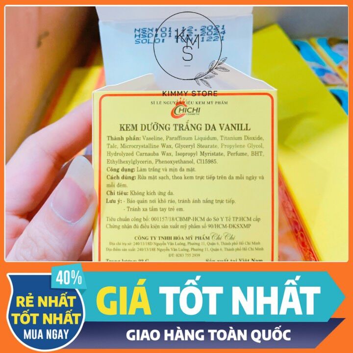 Kem dưỡng trắng da vanill hàng việt ( cô gái nhật )