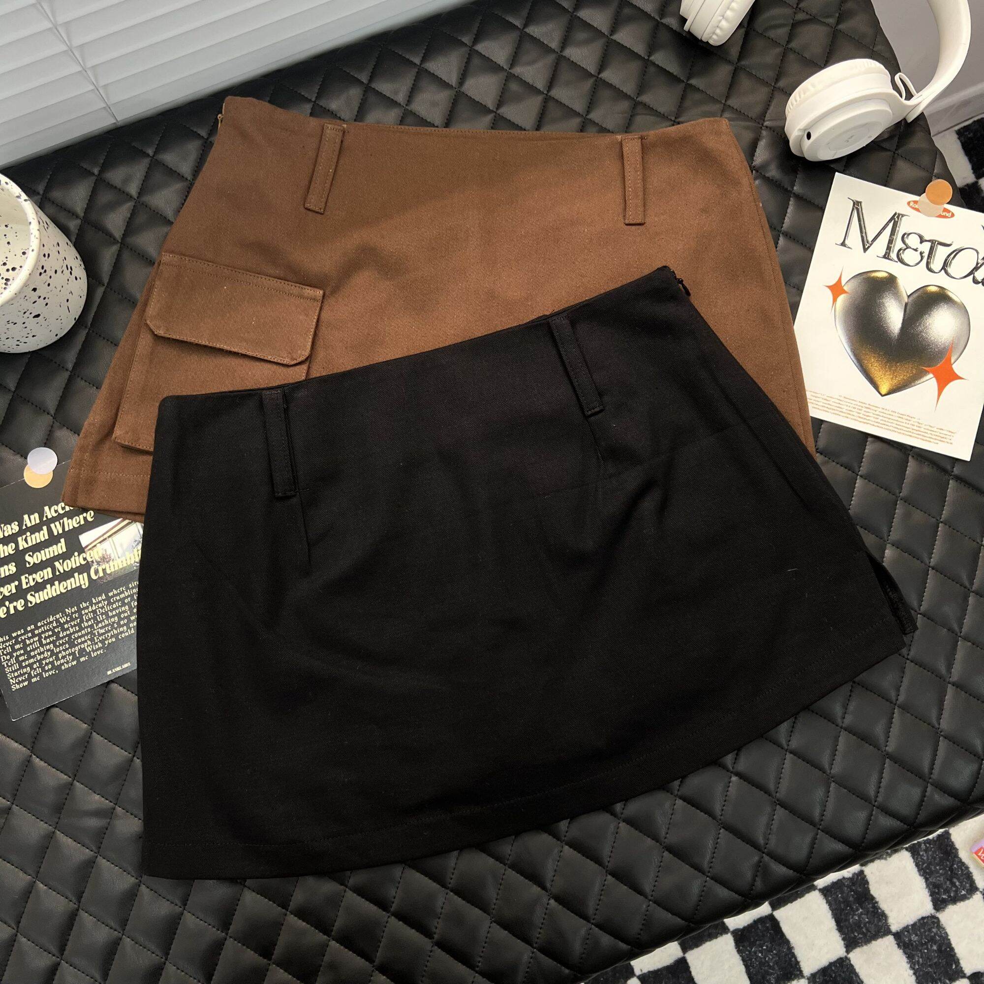 Chân váy quần kaki BOX MINI SKIRT