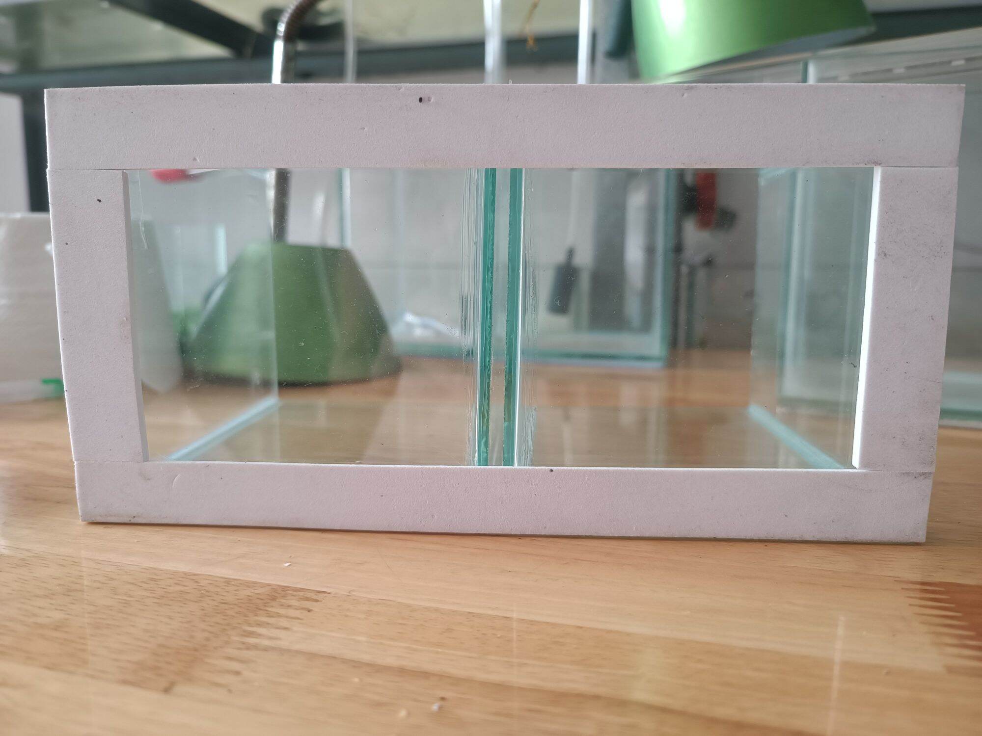 2-Compartment Glass Cabinet