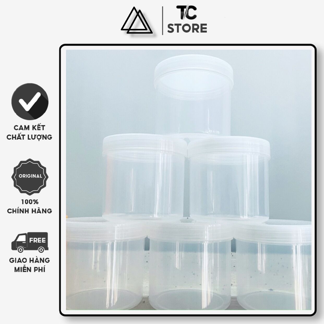 Hủ đựng kem trong suốt 500g 200g