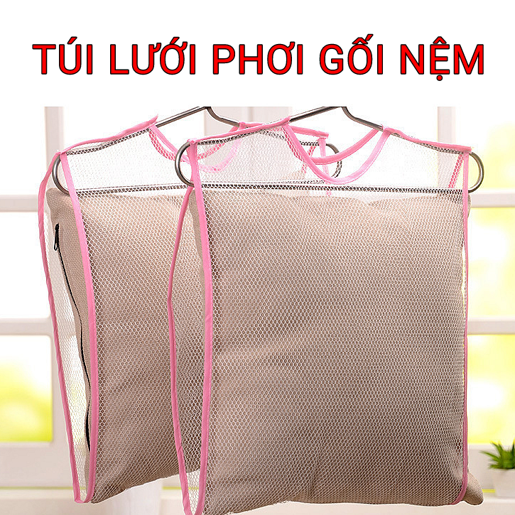 Túi lưới phơi đồ, phơi gối, thú bông, giày,.. đa năng