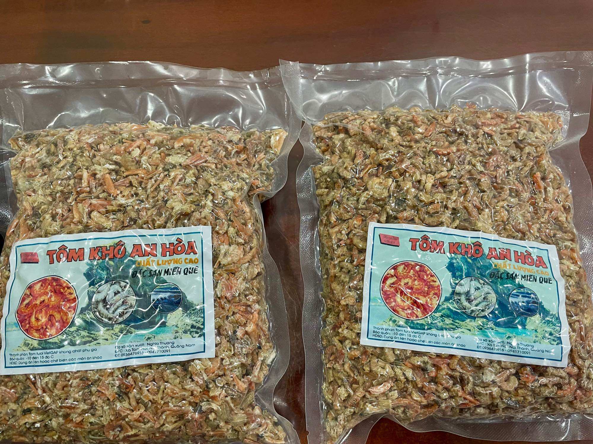 1000gr tôm khô vụn (đầu và đuôi tôm)