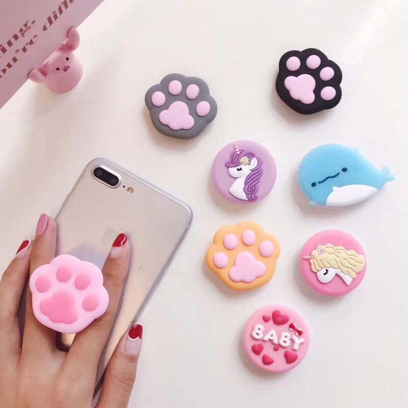 Pop dán điện thoại, giá đỡ điện thoại cute, popsocket
