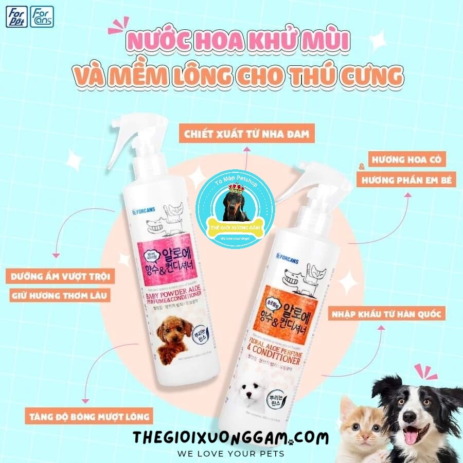 Nước hoa khử mùi và làm mềm lông forbis forcans forcan 300ml