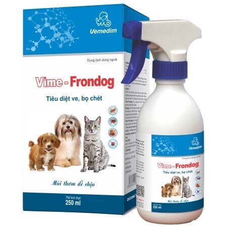 Vime frondog diệt ve rận bọ chét chó mèo