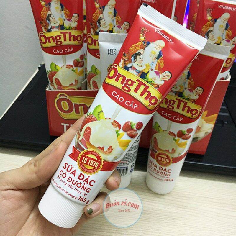 SỮA ĐẶC CÓ ĐƯỜNG ÔNG THỌ ĐỎ DẠNG TUÝP(165gr)