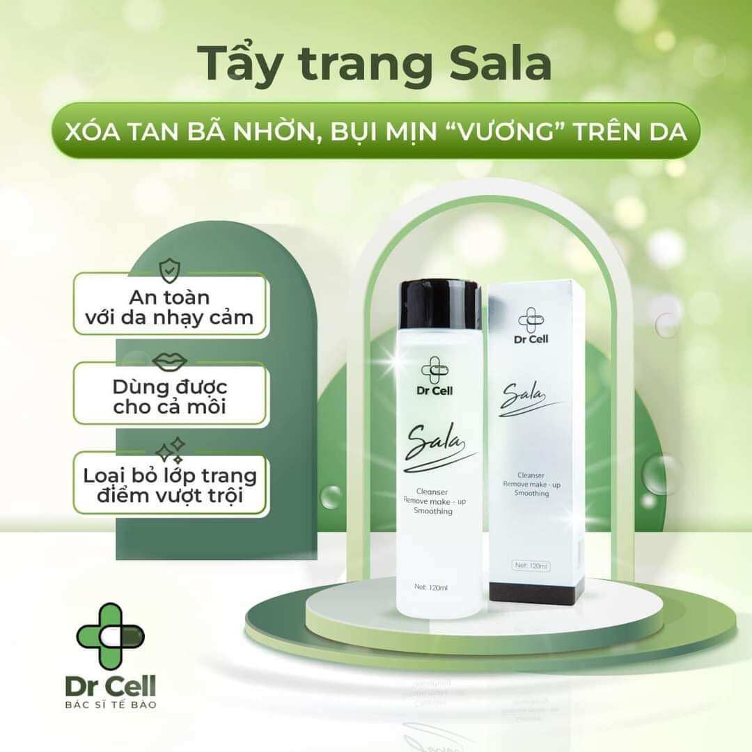 BỘ ĐÔI LÀM SẠCH DA GỒM TẨY TRANG VÀ SỮA RỬA MẶT DR CELL