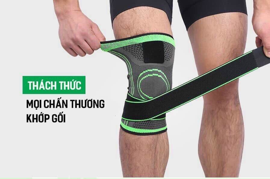 Bó gối cao cấp Aolikes chính hãng có đai cuốn bảo vệ khớp gối