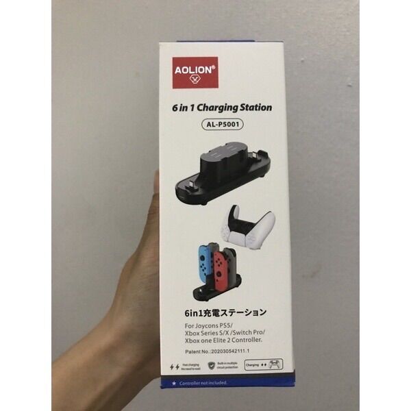 Dock đế sạc cho switch Joycon hoặc tay cầm Pro Controller, ps5, xbox series x 6 trong 1