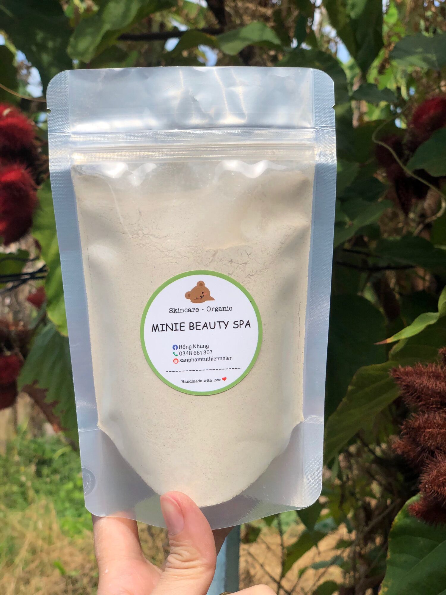 Bột rửa mặt thảo dược 64 vị làm sạch da,tẩy tế bào chết