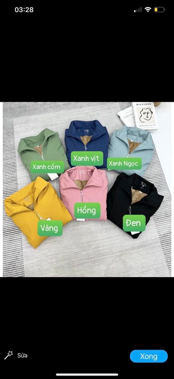 Áo Gió Nữ Vải Tráng Bạc,Lót Lông Cừu Siêu Ấm