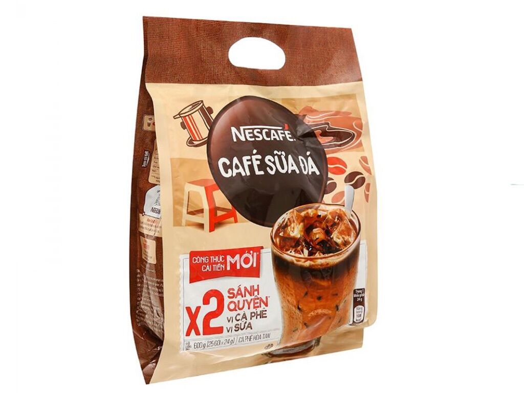 (BỊCH 25 GÓI) Cà phê hòa tan Nescafé cà phê sữa đá (Bịch 25 gói x 24 g)