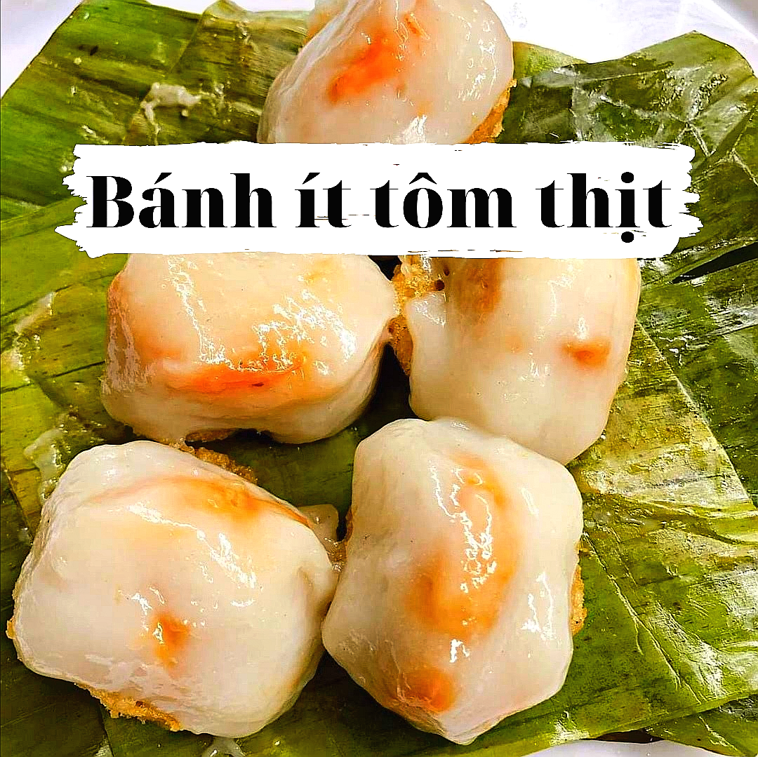 Bánh ít tôm thịt, gói 50 bánh sống