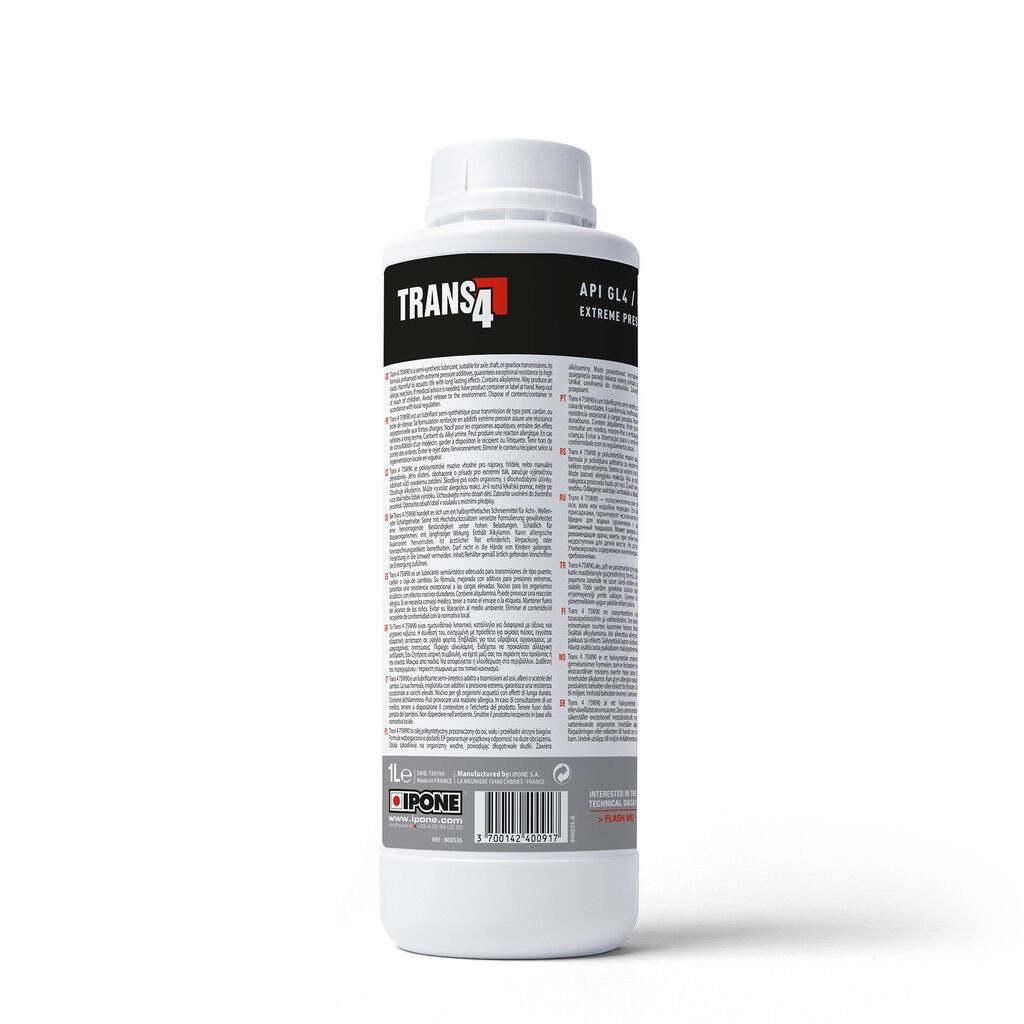 Nhớt láp hộp số xe máy Ipone Trans4 75W-90 Synthetic Plus API GL5
