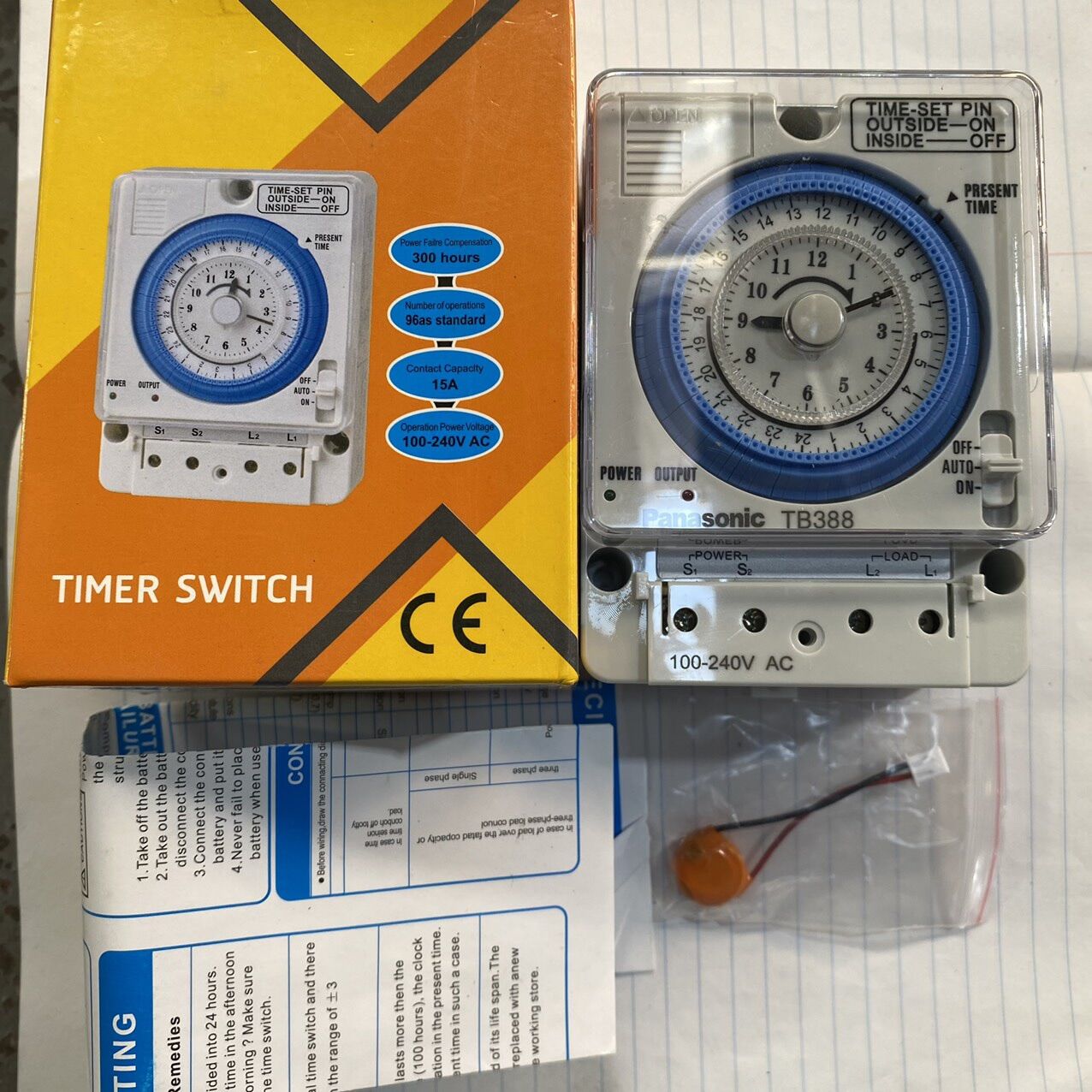 Công tắc hẹn giờ Timer Switch TB388 - 220VAC