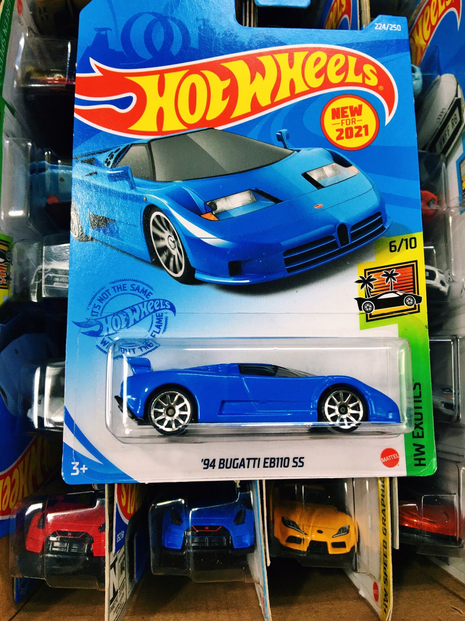 Xe Mô Hình Hot Wheels tỉ lệ 1:64 "94 Bugatti EB110 SS" (Blue/Xanh) (Model 2021)
