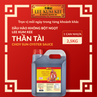 [Đơn 150K Tặng Gói Sốt] Dầu hào không bột ngọt LEE KUM KEE THẦN TÀI CHOY SUN OYSTER SAUCE can nhựa 2.5 kg