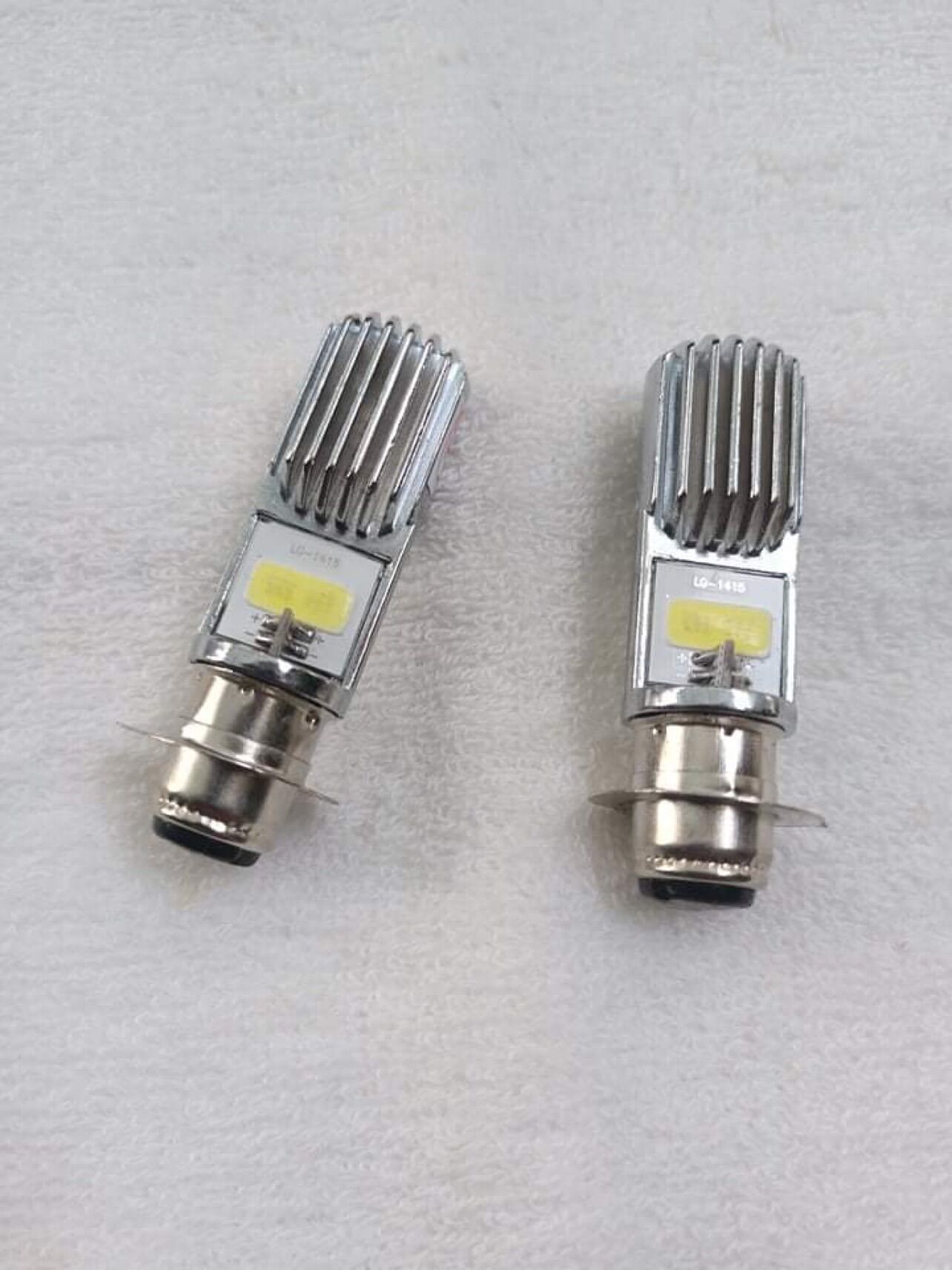 Đèn led 2 tim cao cấp cho xe wave 2 bóng siêu sáng - giá 1 đôi