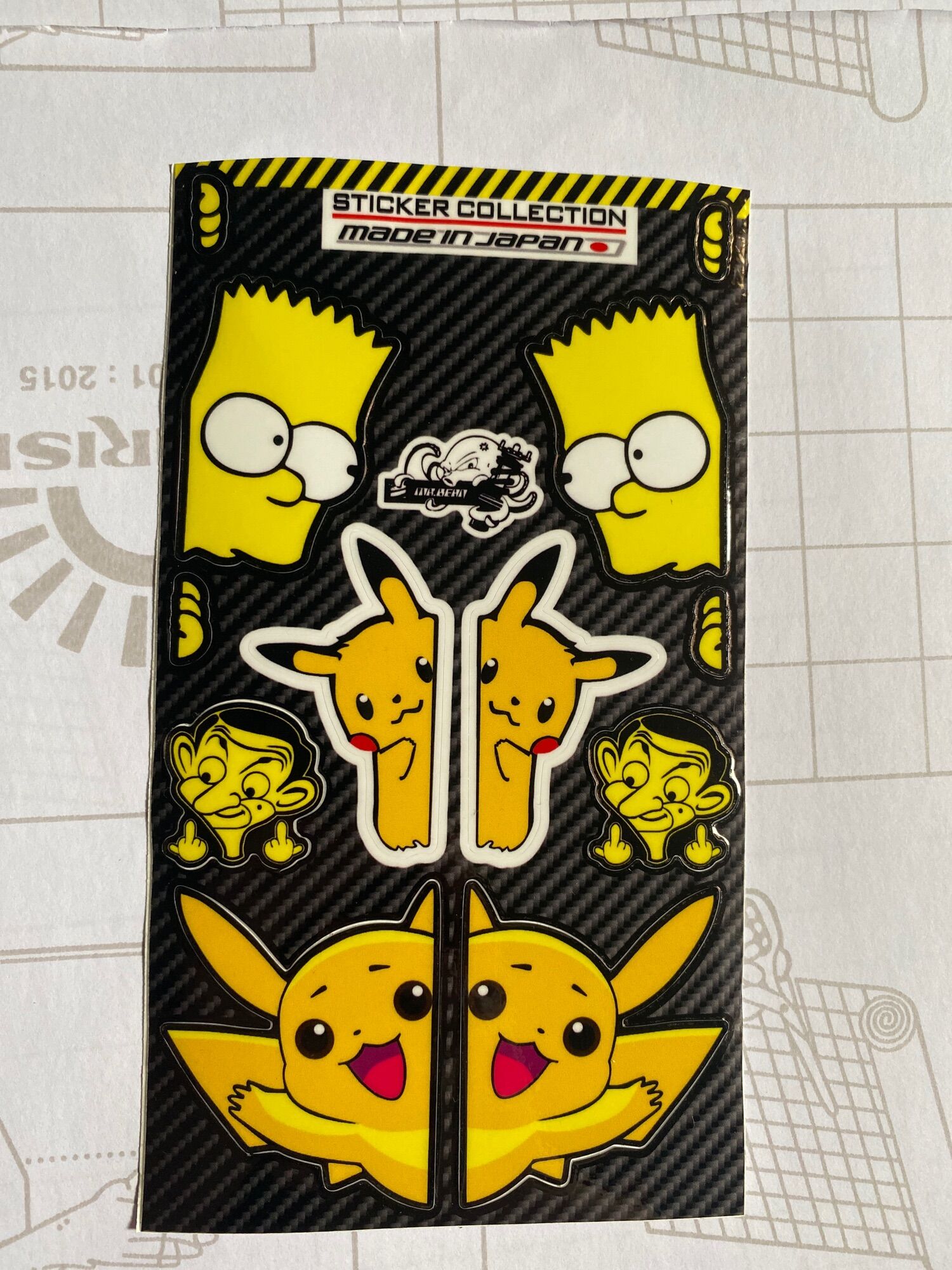 Tem logo 10 x18 simpson pikachu