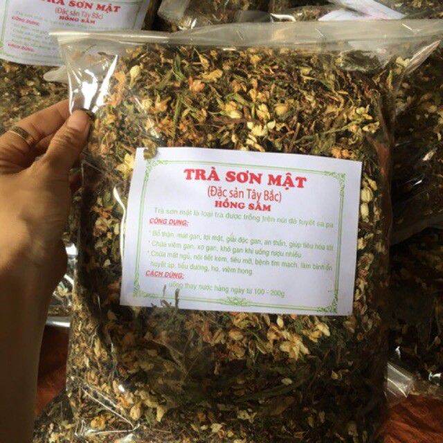 Trà sơn mật hồng sâm sapa loại 1 mát gan đẹp da gói 500gr.