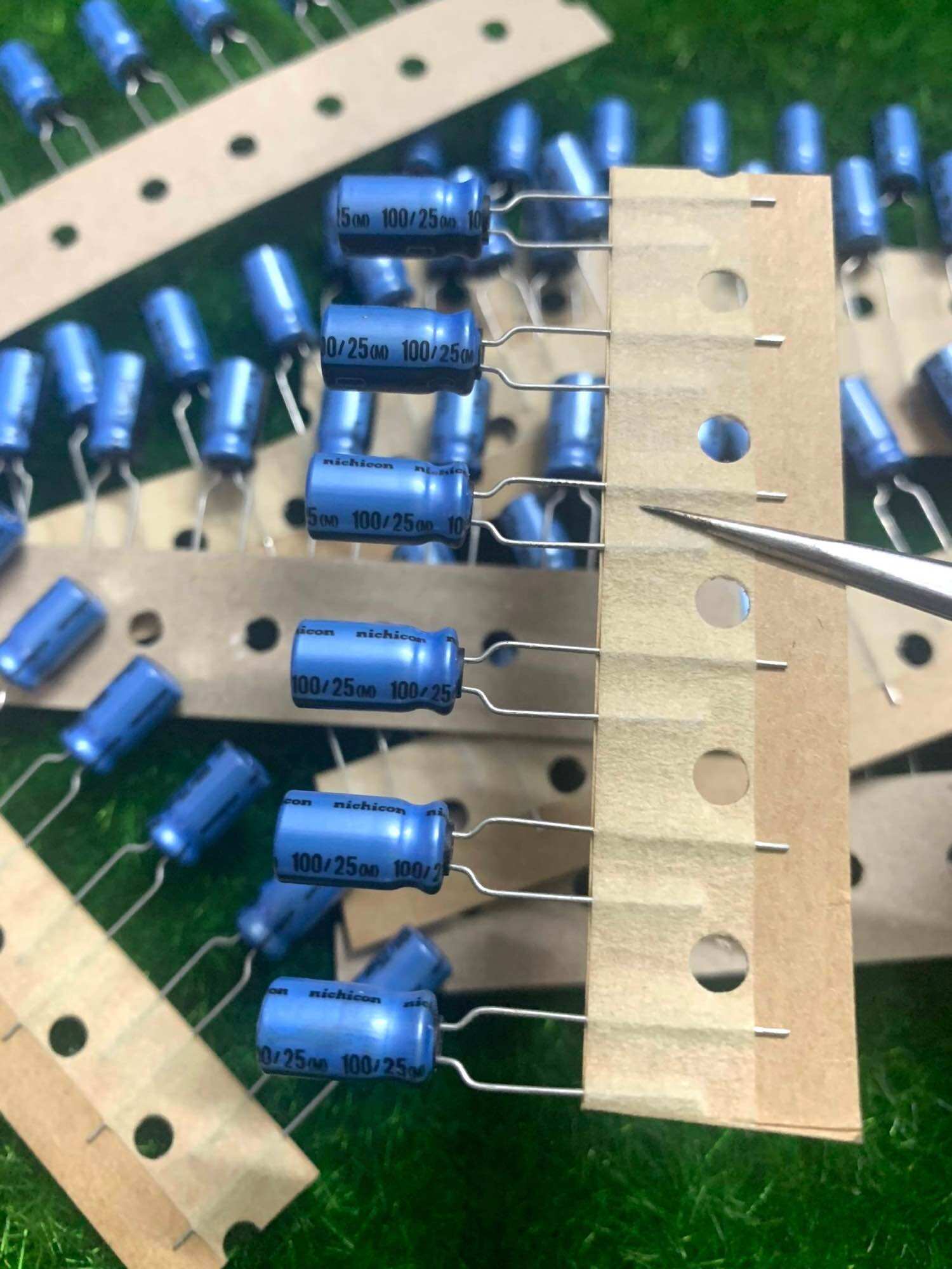 Tụ nichicon audio kt 25v 100uf , 25v100uf , 100uf 25v , 100uf25v
