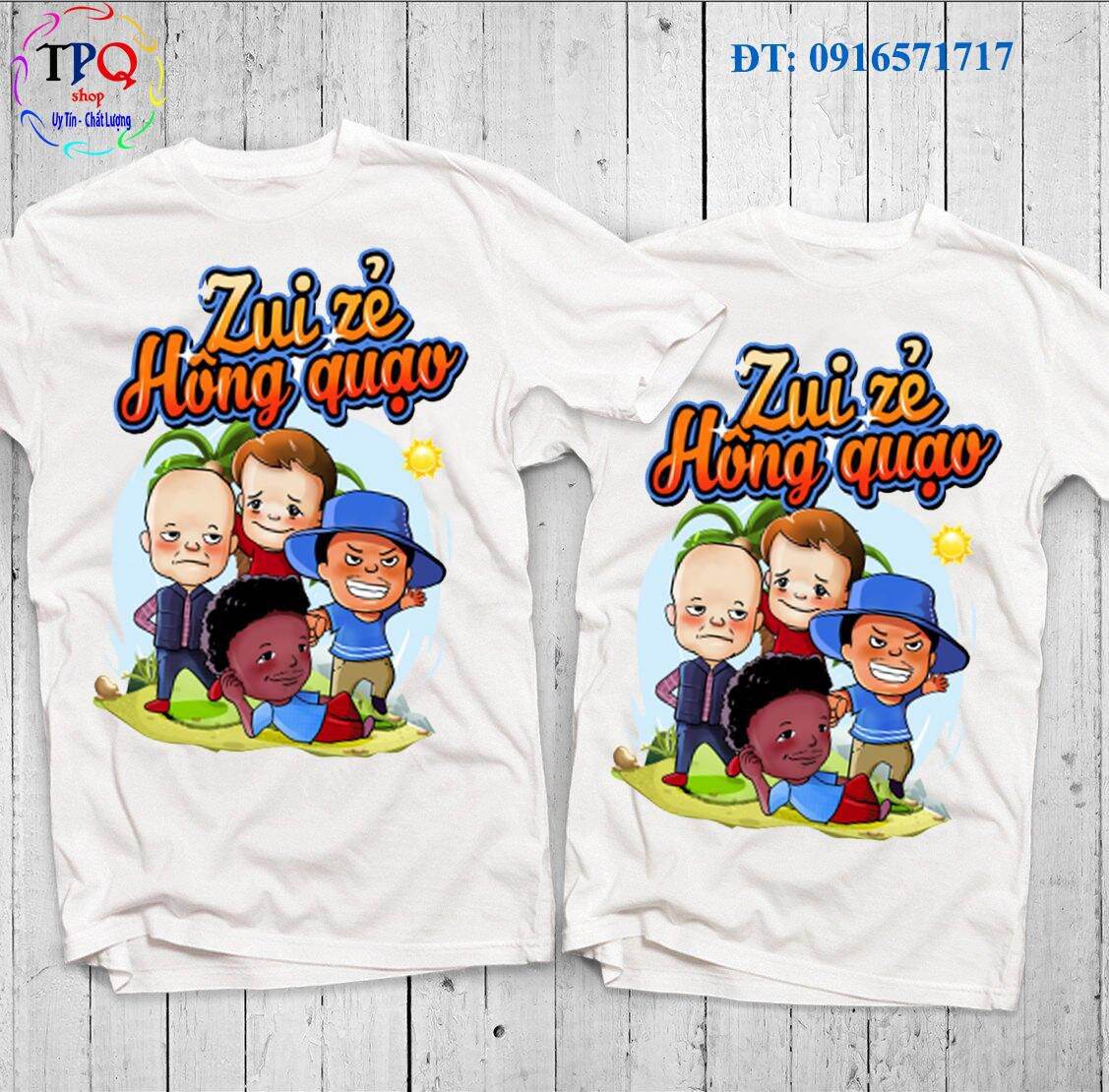 Áo thun vui vẻ hong quạo, áo team, áo nhóm, áo lớp