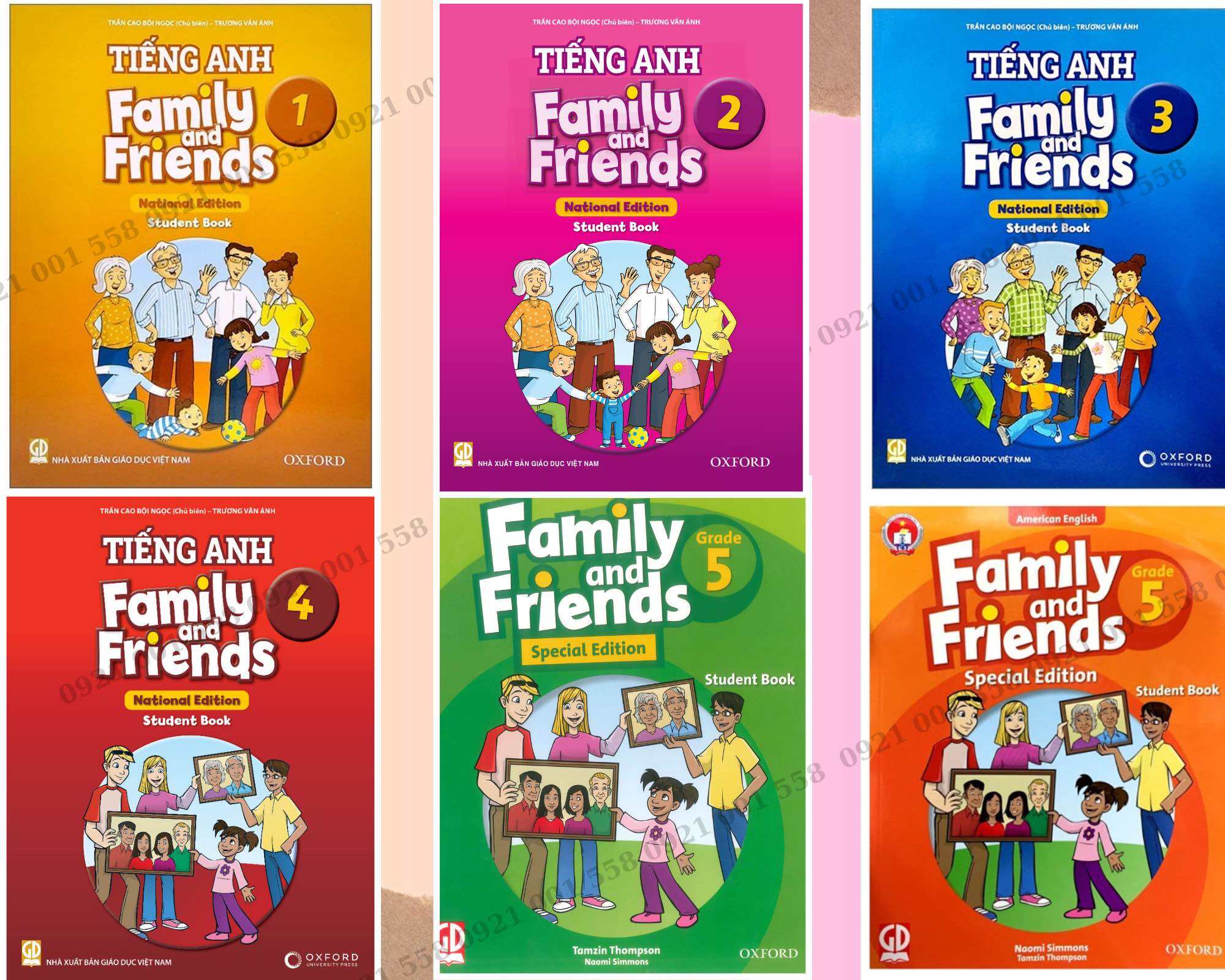 Family and friends các loại từ Lớp 1 - Lớp 5