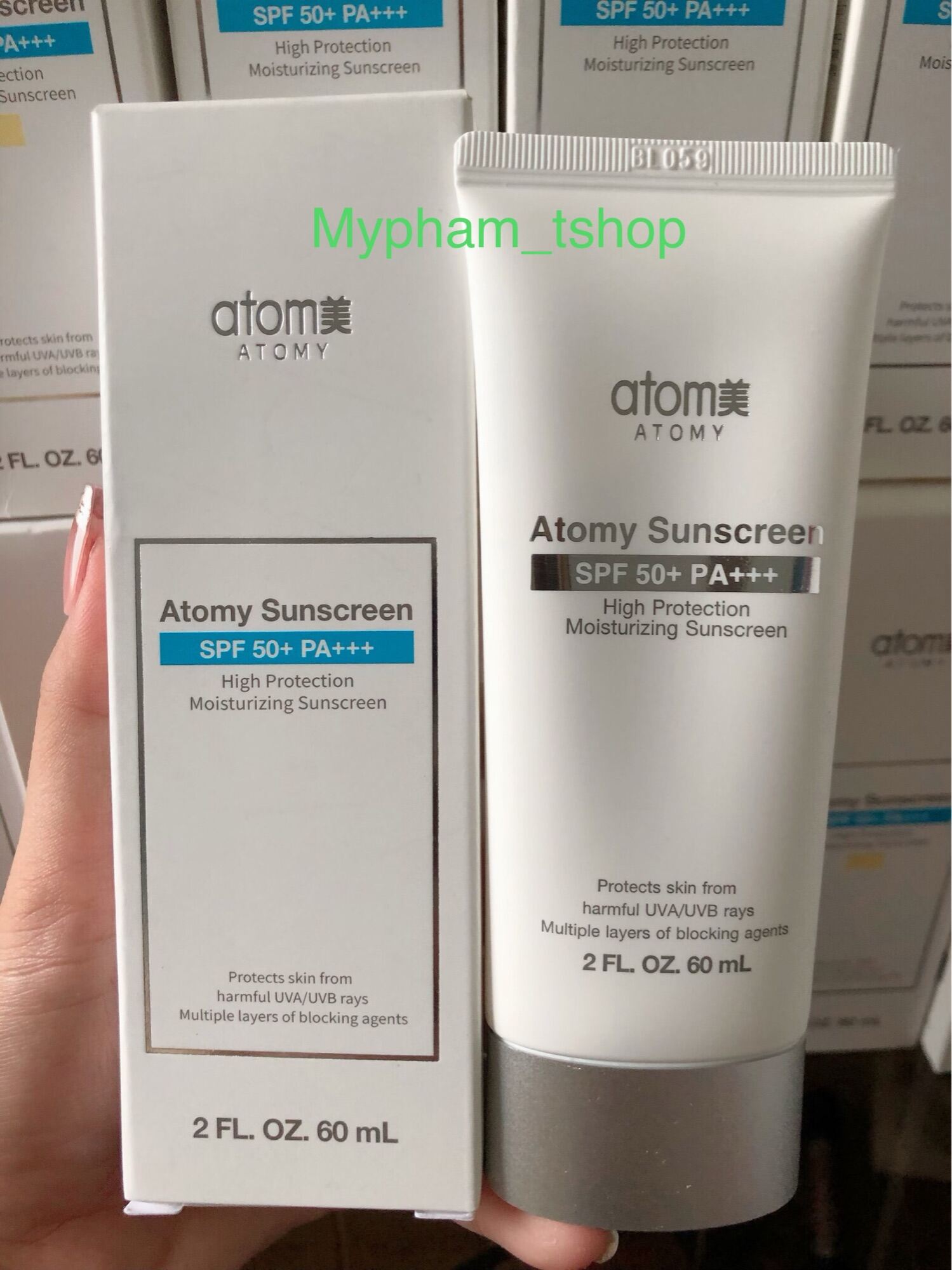 Kem Chống Nắng Atomy Sunscreen ,Nâng Tone Che Khuyết Điểm SPF 50 ++ Pa  ,Hàn Quốc , 60gram