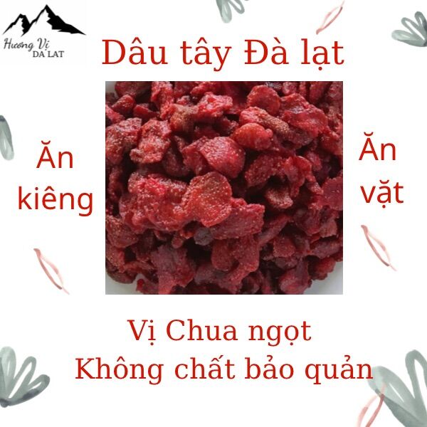 500g dâu tây sấy dẻo đặc sản đà lạt
