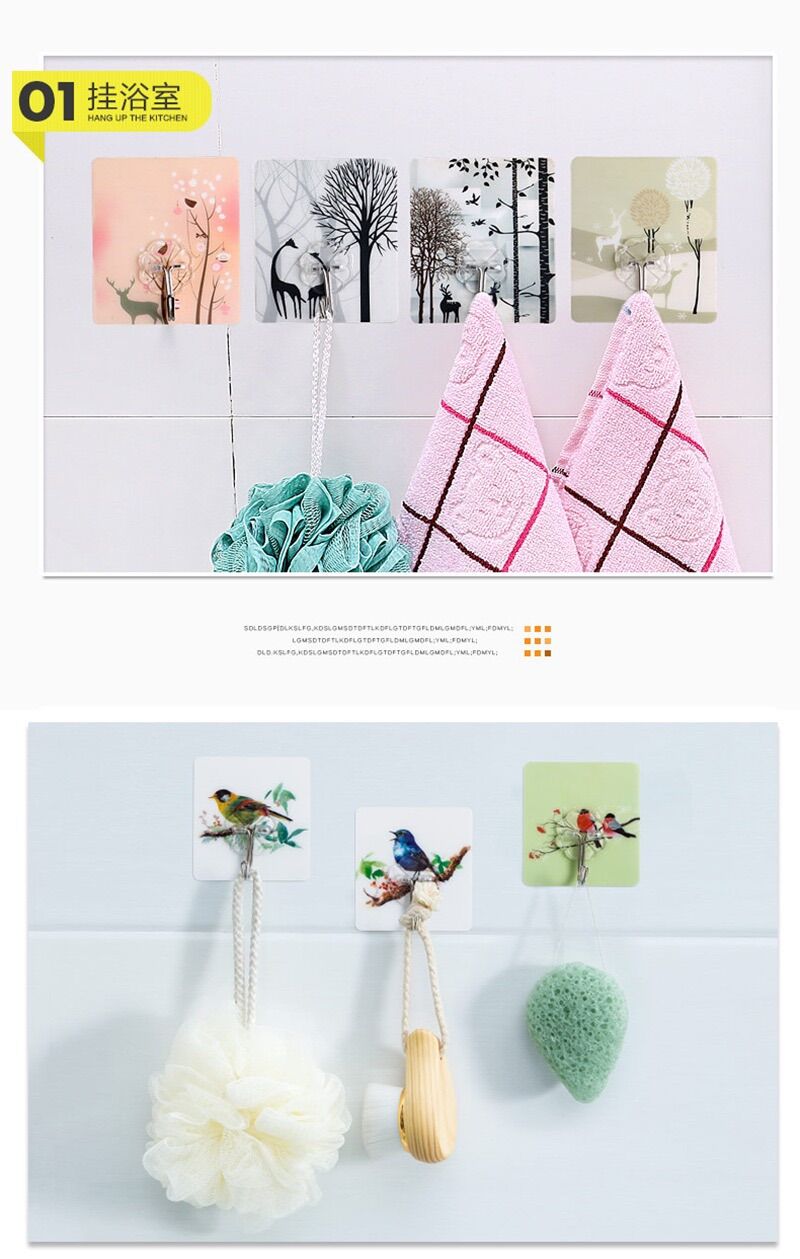 COMBO 10 móc dán tường 3D chịu lực siêu dính