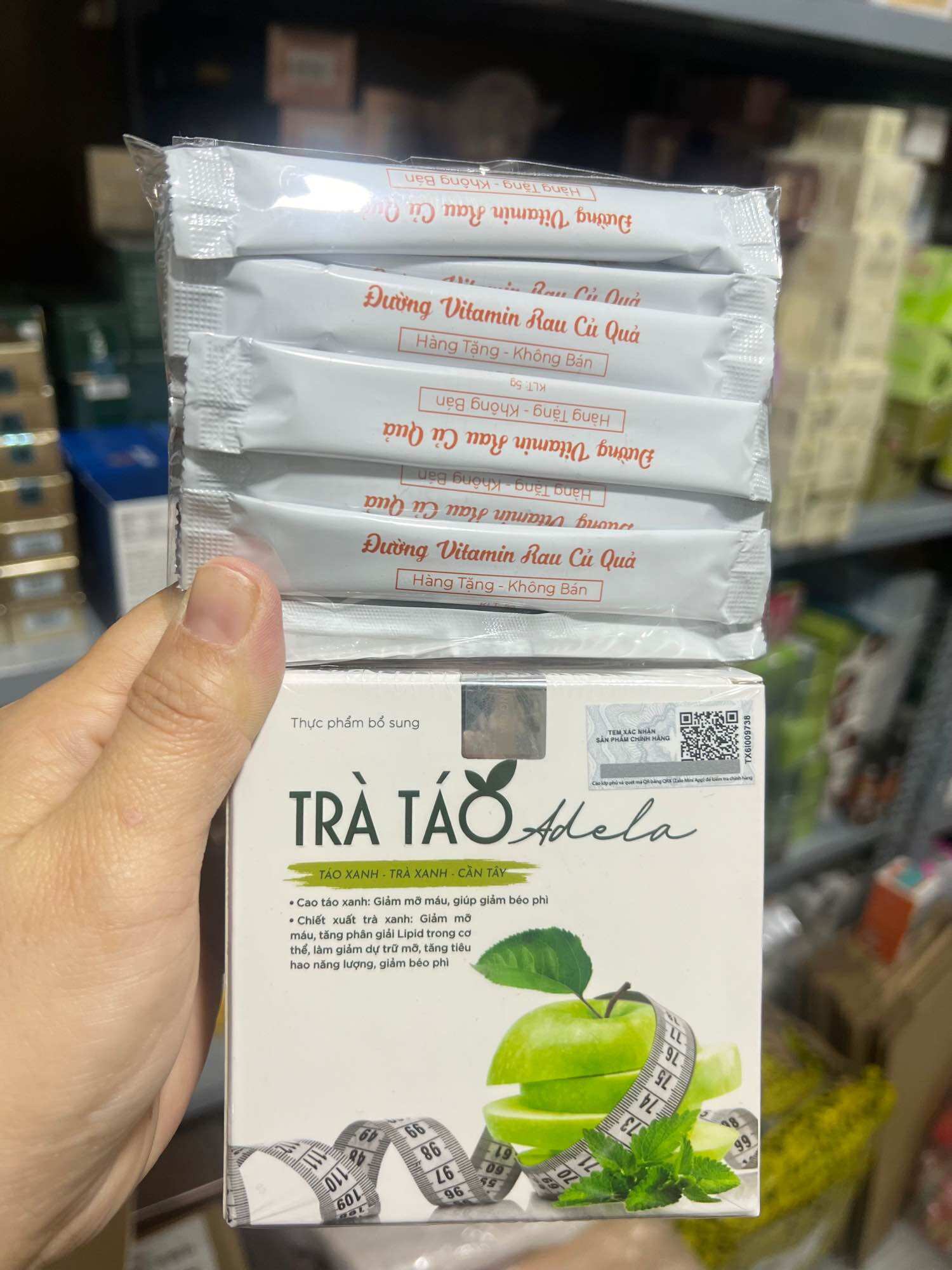 TRÀ TÁO XANH KELLY DETOX GIẢM CÂN HIỆU QUẢ hộp 12 gói
